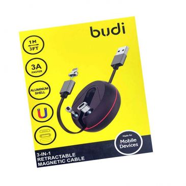 budi-magnetic-3-in-1-3a-charge-sync-1m-type-c-micro-usb-lightning-fast-cable