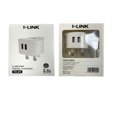 one-link-2-4a-dual-usb-micro-type-c-lightning-mains-fast-chargers
