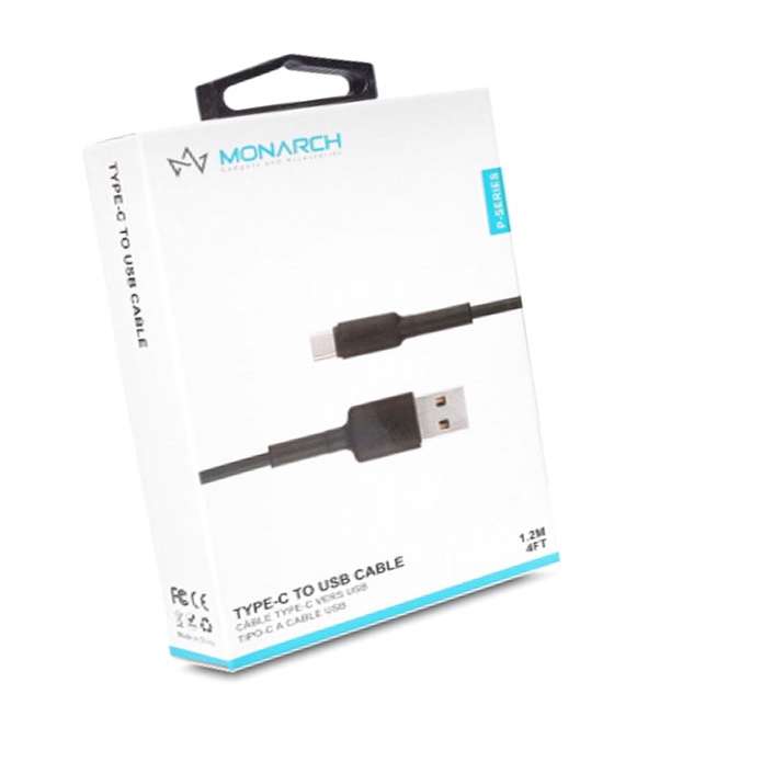 MONARCH TYPE C TO USB 1.2M CHARGE/SYNC CABLE