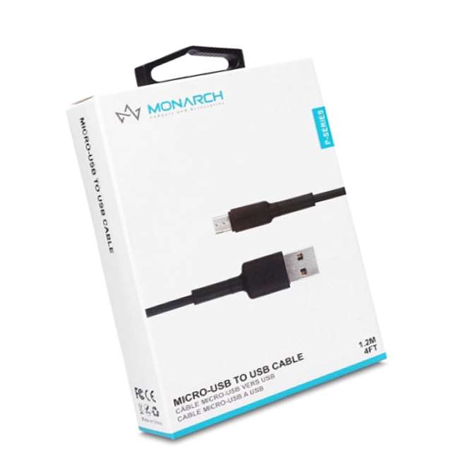 MONARCH MICRO USB TO USB 1.2M CHARGE/SYNC CABLE